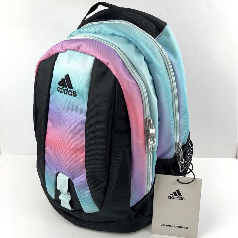 Adidas Journal Backpack Dual Bottle Pockets Deluxe Gradient Rose Tone Pink NWT